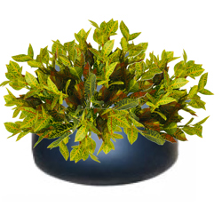 Small Bush- Croton - artificial plants, flowers & trees - image 3